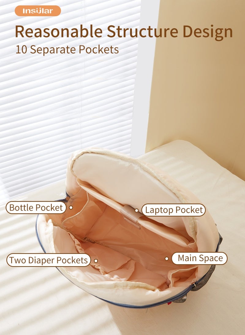انسولار حفاضات الطفل حقيبة مصنوعة من مواد ذات جودة عالية وقابلة للتعديل الأشرطة . - Image 3