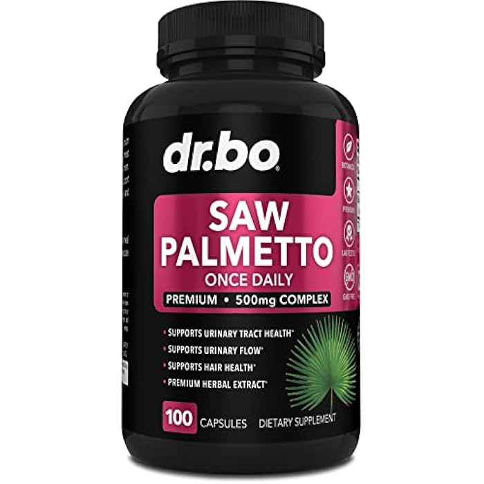 dr.bo Saw Palmetto for Women Hair Loss - DHT Blocker for Women Natural Growth Plus Bladder Control Supplements Complex - Pure Saw Palmetto Hair Loss Supplement Capsules Support Extract & Urination Pills Aid - Image 1