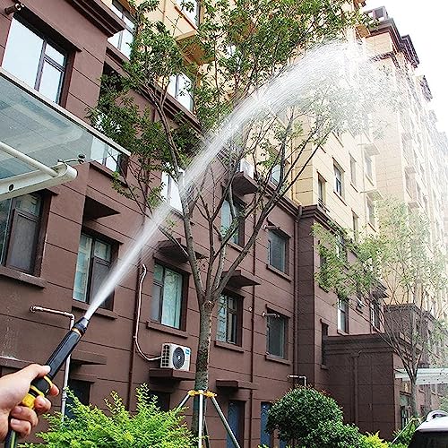 Kitssential® Brass Water Spray Nozzle, 1/2”, with ALL Attachments, Adjustable Water Jet Spray Gun, High Pressure, For Garden, Wash Bike-Car-Pets, 1/2" Half inch Black Nozzle + All Connectors clamp (Black Pen Nozzle with 3 Attachments) - Image 5