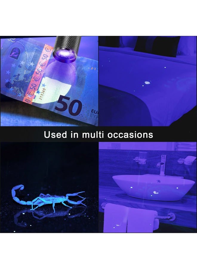 Roceei 10-Piece UV Blacklight Flashlights, LED Flashlights, Compact, Portable, Non-Slip Grip, Purple Light, Detects Pet Stains, Urine, Scorpions, Currency, ID Cards, Gas Leaks - Image 5