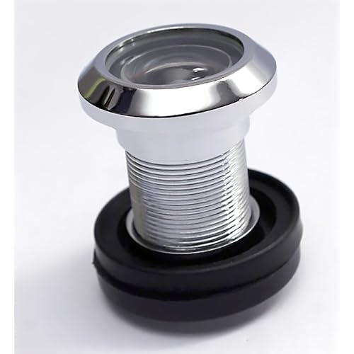 RiseOm Brass Door Peephole (Door Eye) 180 Degree Viewer for Main Doors (Polished Chrome) - Image 2