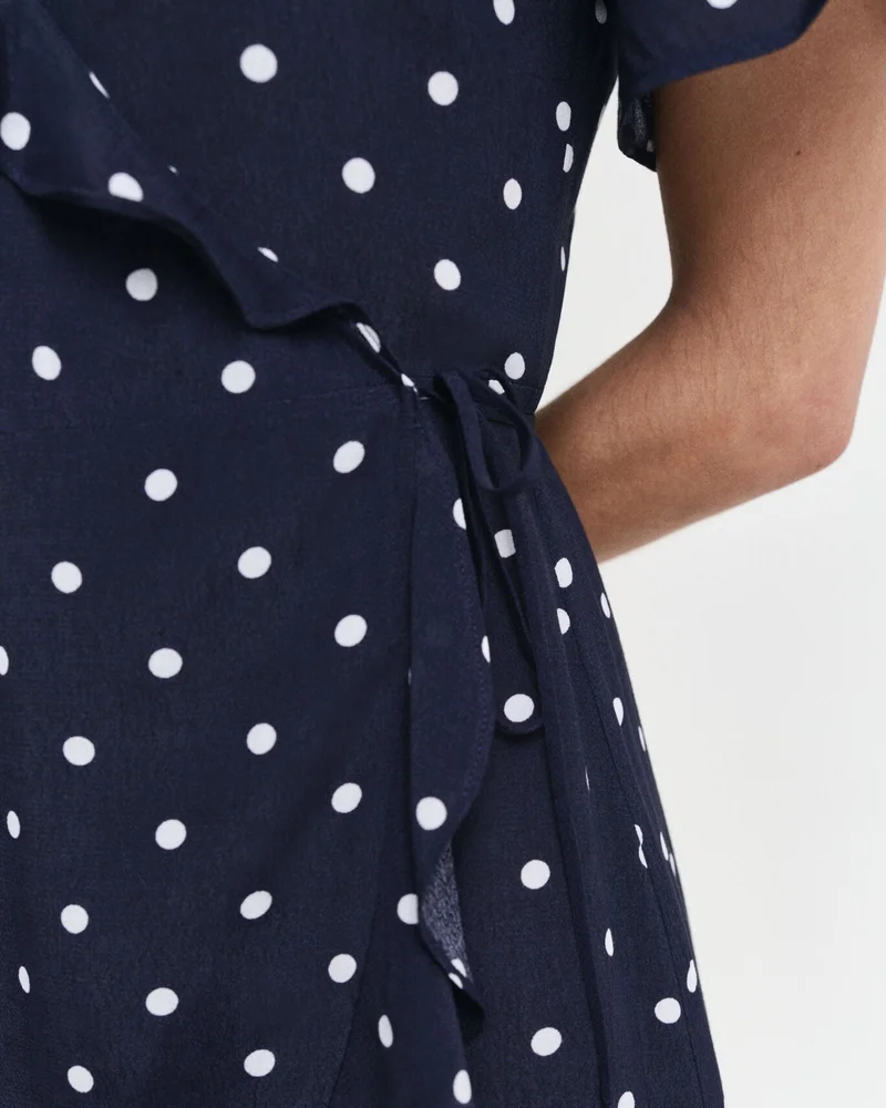 GANT  Regular Dot Print Frill Dress for Women | Best Price UAE