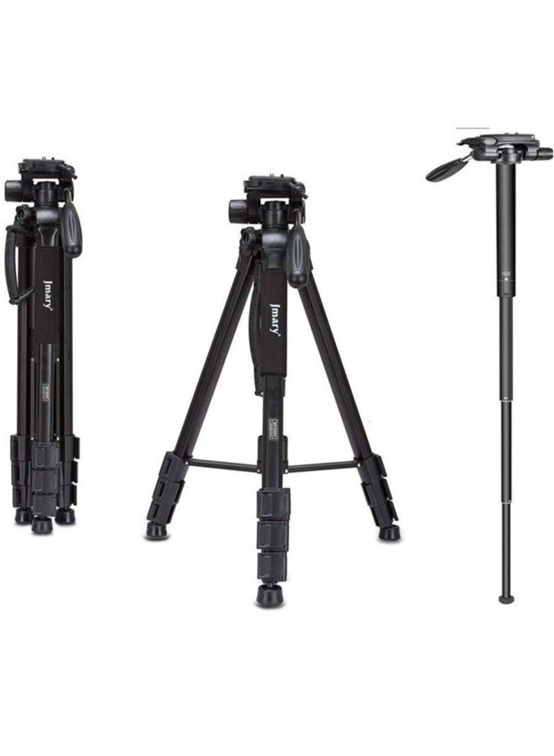 Jmary Professional Aluminium Tripod & Monopod for All DSLR Cameras - Image 1