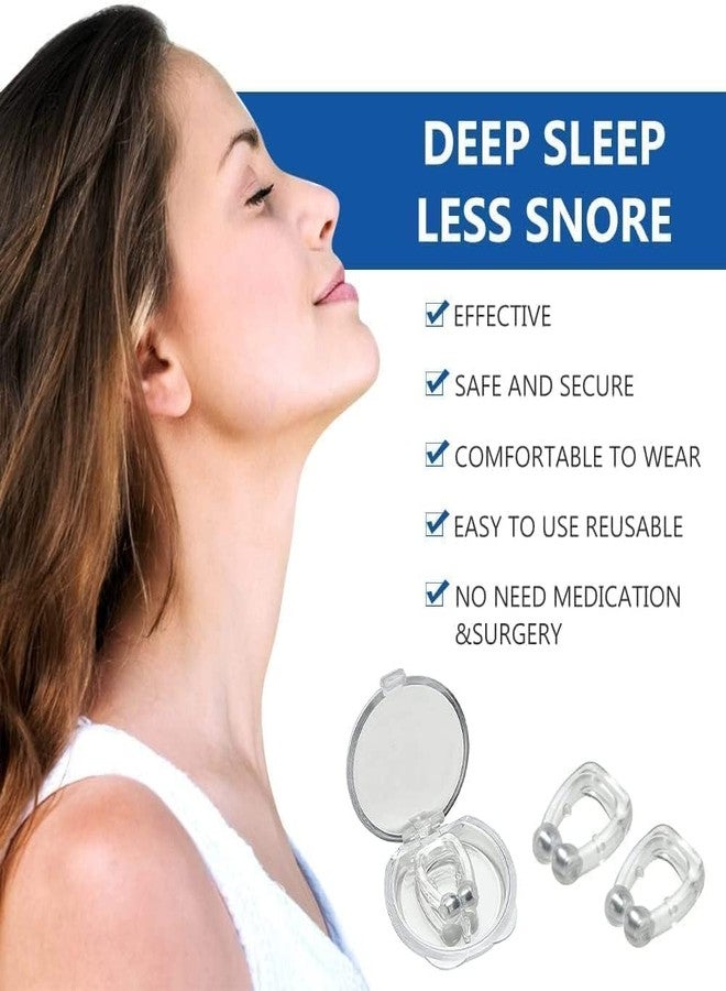 click2shop Anti-Snoring Nose Clip - Magnetic Snore Stopper for Men & Women | Comfortable & Effective Snoring Solution | Pack of 2 - Image 2