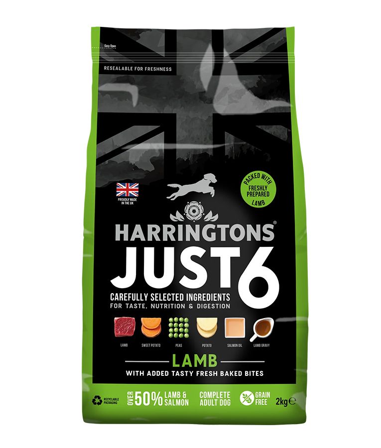 Harringtons Just 6 Lamb Grain Free Adult Dry Dog Food
2kg - Image 1