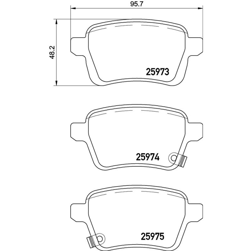 BREMBO P 23 156 Brake Pads - Image 2