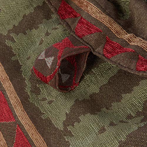 CARSTENS, INC. Woven Chenille Curtain Panel Set, 2 Panels (54" x 84" Each), Bear Country - Image 5