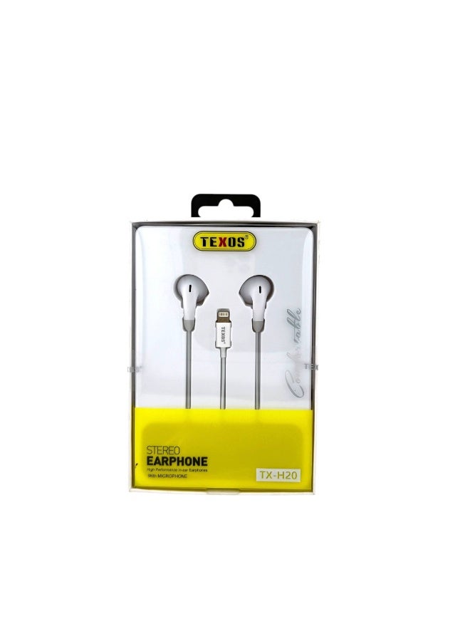 Texos TX-H20 Stereo In-Ear Earphones with Lightning Connector - Image 2