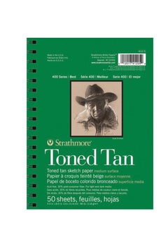 Strathmore Toned Tan Sketchbook A5 (Wirebound) 412-5