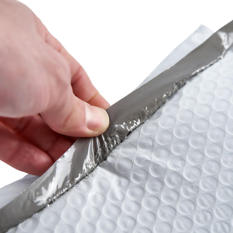 Progo #4 White Padded Bubble Lined Poly Mailer Bag for Shipping and Packing, Tear-proof, Water-resistant and Lightweight Envelopes, 9.5 x 13.5 inches, Postal Self-Seal Adhesive Opaque Bags. (10) - Image 5