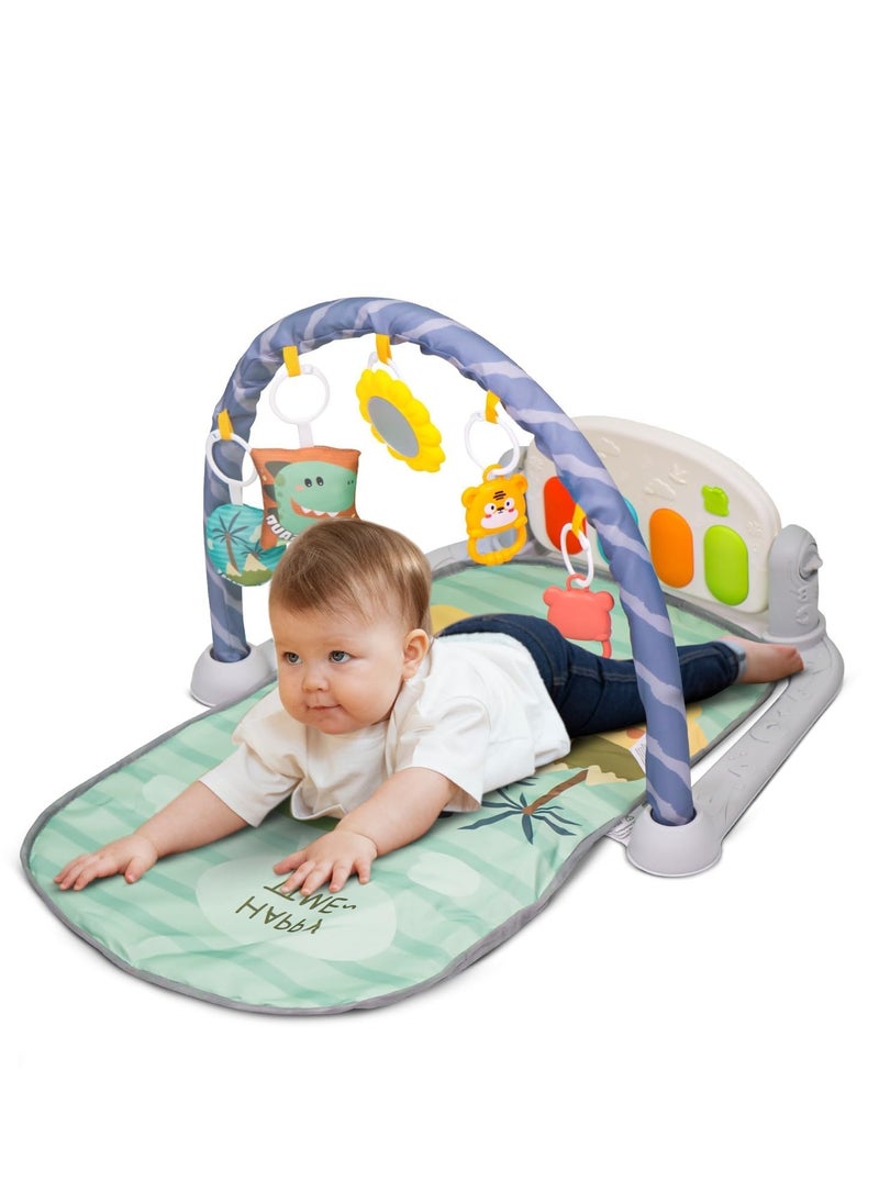 بيبي لعبة Kick & Play Piano Playgym للأطفال، صالة ألعاب رياضية للأطفال مع بيانو دوار، 5 ألعاب خشخشة معلقة لزحف الأطفال حديثي الولادة، صالة ألعاب رياضية للأطفال من عمر 0 ​​إلى 12 شهرًا، صبي فتاة LGL  - Image 1