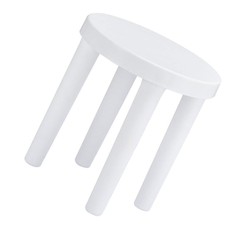 Thickened Plastic Anti Skid Small Low Stool 25x27cm Bathroom Footstool For Seating And Potty Training - Image 2