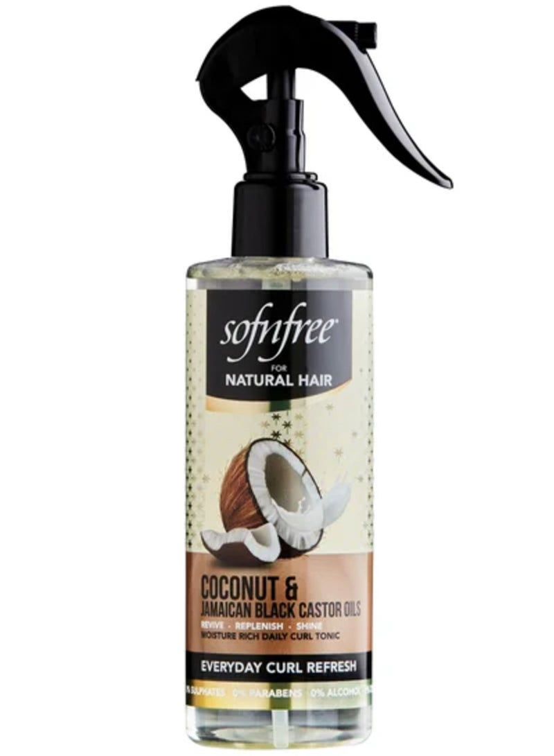 Sofn'free Every Day Curl Refreshing Spray With Coconut And Jamaican Black Castor Oils