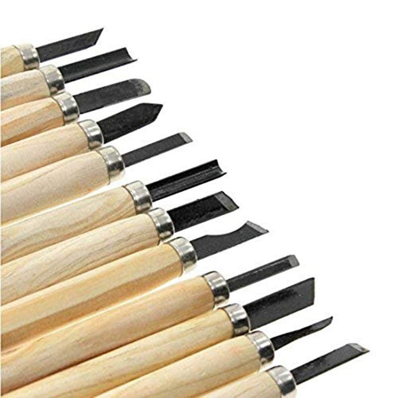 DIY Crafts Design No 4 Pack of 12 Pcs Wood Carving ToolMini Design No 4 Pack of 12 Pcs - Image 2