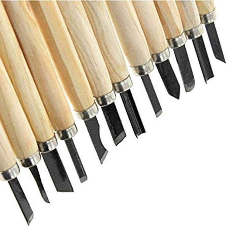 DIY Crafts Design No 4 Pack of 12 Pcs Wood Carving ToolMini Design No 4 Pack of 12 Pcs - Image 5