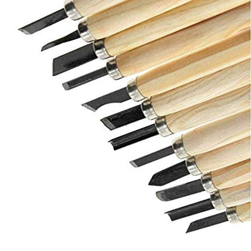 DIY Crafts Design No 4 Pack of 12 Pcs Wood Carving ToolMini Design No 4 Pack of 12 Pcs - Image 4