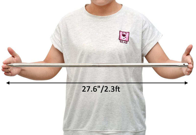 Kichwit 27.6â€œ/2.3ft Metal Stakes for Yard Signs, 5/8 Inch Thick, Stainless Steel, Hardware Included - Image 2