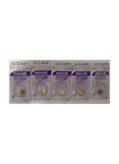 Maxell Maxell 5 Piece CR1220 Lithium Battery Coin 