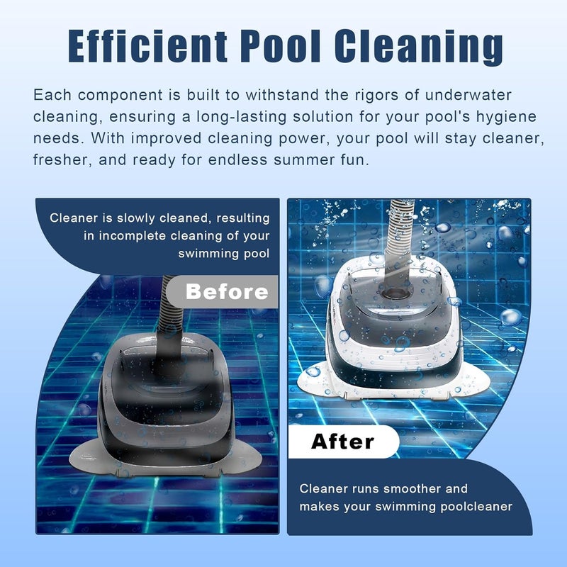 Wadoy AXV417WHP Pool Cleaner Pod Swing Kit, Upgrade AXV604WHP Front and Rear Bezels with AXV414P Pod Shoes Compatible with Hayward Navigator Pool Vacuum Body Ultra Pool Cleaner Part - Image 5