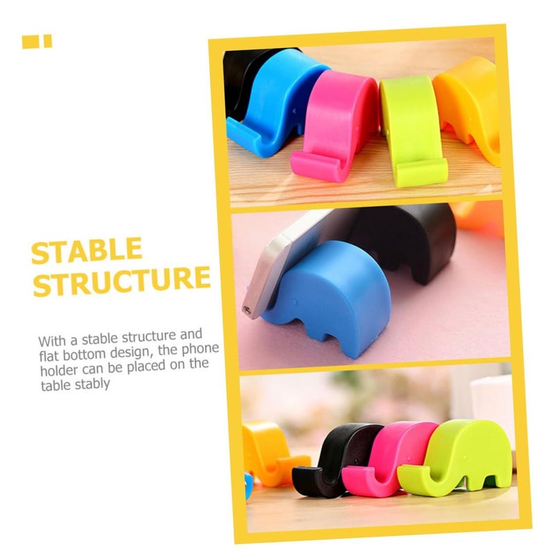 Cute Elephant Desktop Cell Phone Stand Plastic Phone Holder 40 Pcs Home Accessories - Image 4
