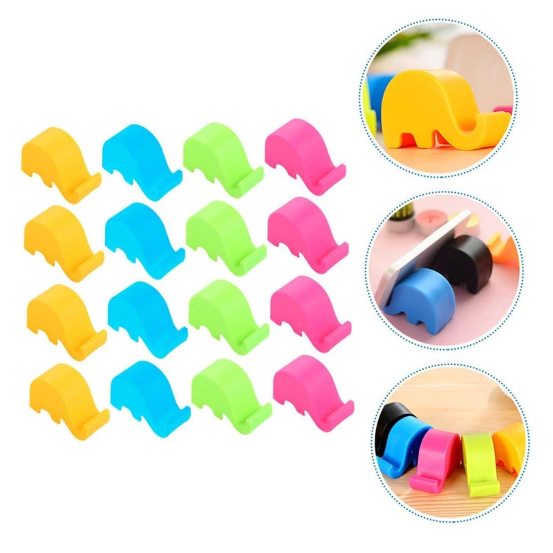 Cute Elephant Desktop Cell Phone Stand Plastic Phone Holder 40 Pcs Home Accessories - Image 5