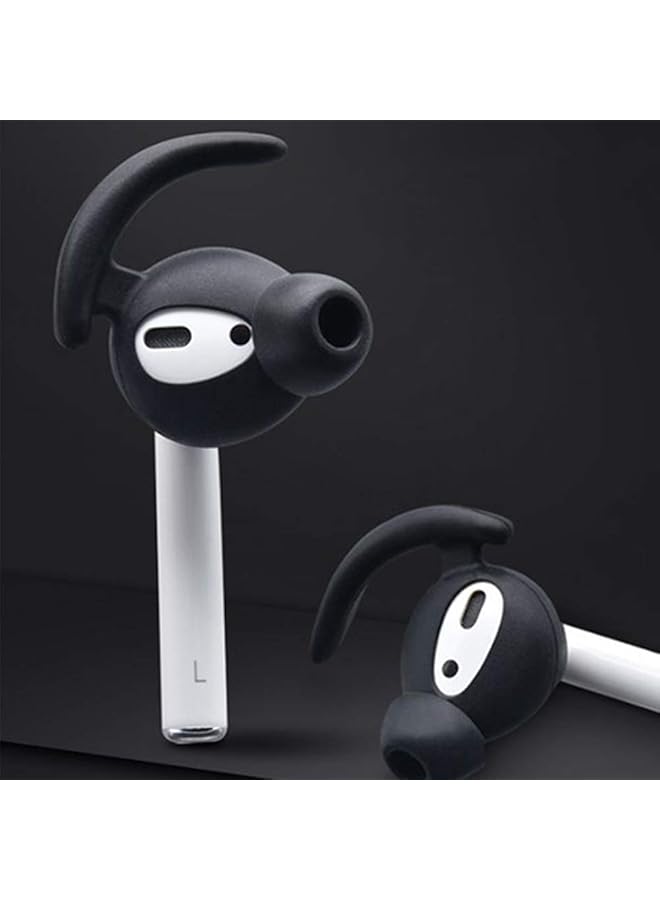 إيروريكس أغطية مرنة من السيليكون وخفيفة الوزن من مادة TPU مع صوت سلس وغطاء متوافق مع سماعات Airpods اللاسلكية والسلكية باللون الأسود - Image 3