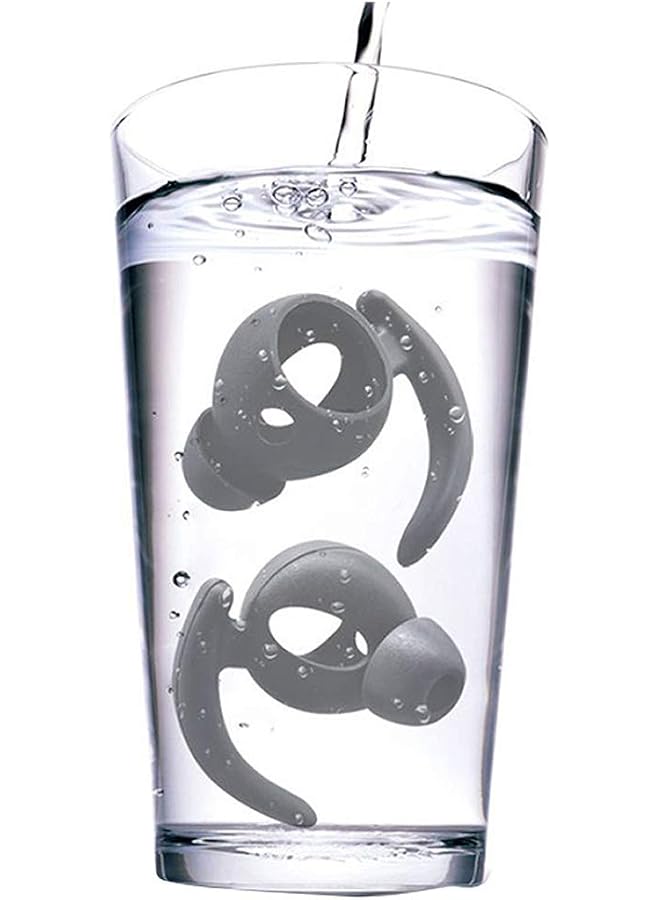 إيروريكس أغطية مرنة من السيليكون وخفيفة الوزن من مادة TPU مع صوت سلس وغطاء متوافق مع سماعات Airpods اللاسلكية والسلكية باللون الأسود - Image 4