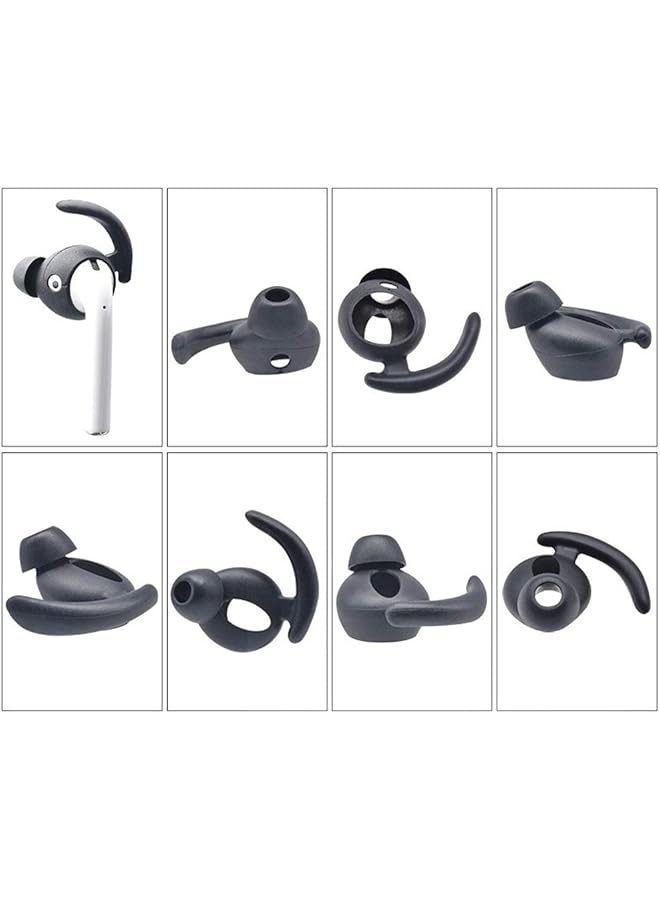 إيروريكس أغطية مرنة من السيليكون وخفيفة الوزن من مادة TPU مع صوت سلس وغطاء متوافق مع سماعات Airpods اللاسلكية والسلكية باللون الأسود - Image 5