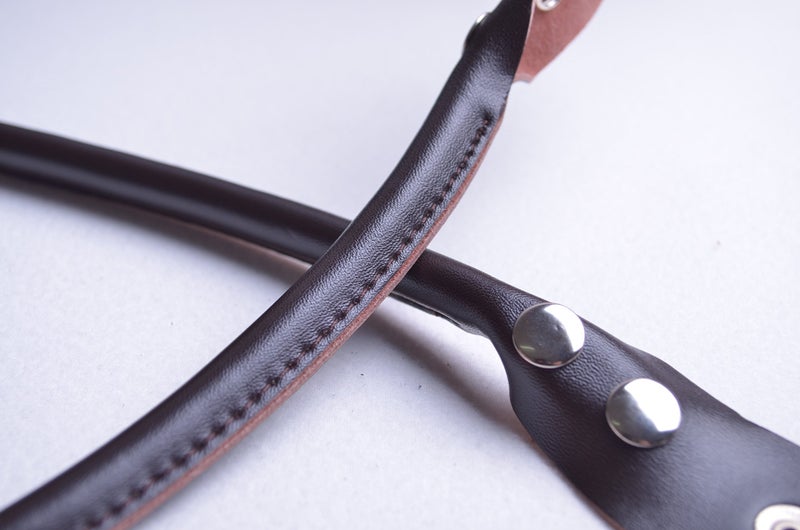 Wento Pair 0.4'' Wide 21.6 Inch Handbag Handles,Genuine Leather Handles,Cowhide Leather Strap for Handbag,Cowhide Leather Handbag Handles, WT09 (Dark Brown) - Image 5