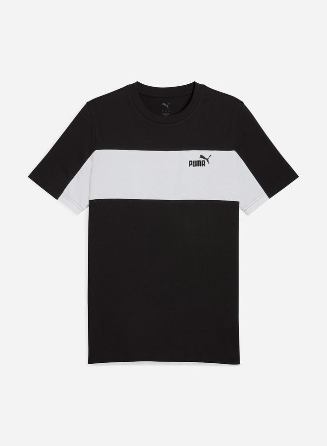 PUMA تي شيرت أساسي بطبعة شعار بلونين - Image 4