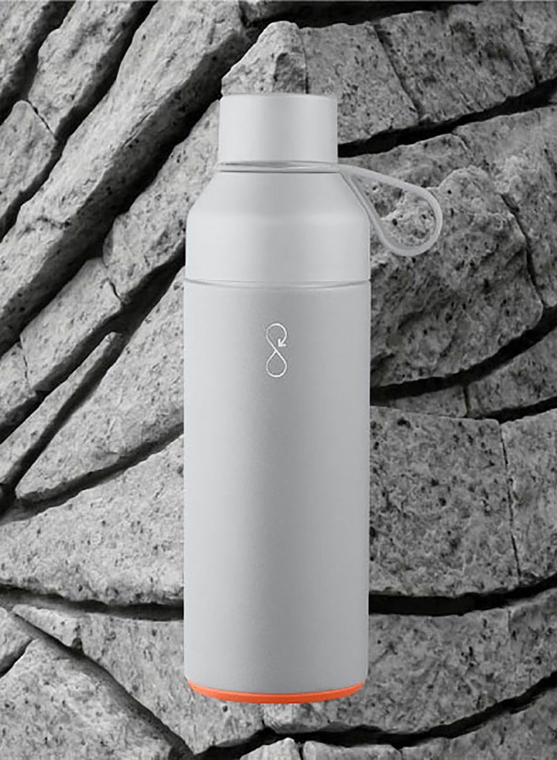 Ocean Bottle Eco-Friendly Stainless Steel Reusable Water Bottle Leakproof BPA Free Dishwasher Safe Double Wall Vacuum Insulated Thermos Flask - Rock Grey - 500 ml - Image 4