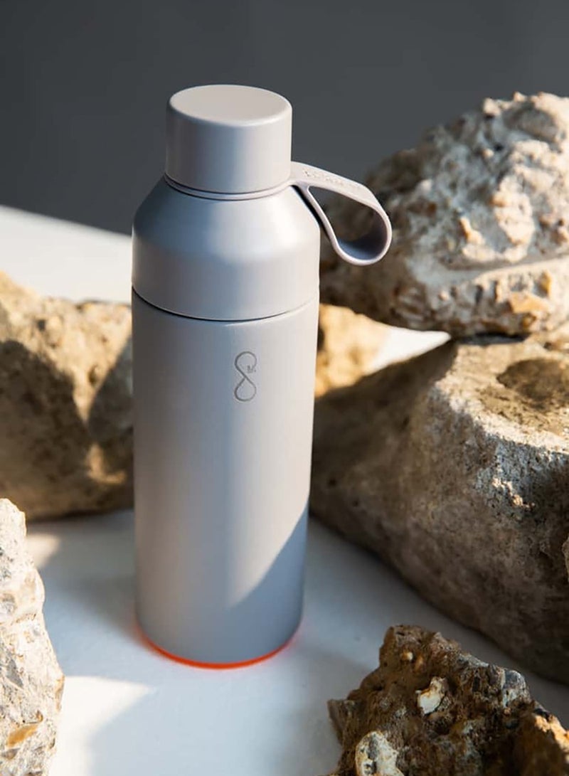 Ocean Bottle Eco-Friendly Stainless Steel Reusable Water Bottle Leakproof BPA Free Dishwasher Safe Double Wall Vacuum Insulated Thermos Flask - Rock Grey - 500 ml - Image 2