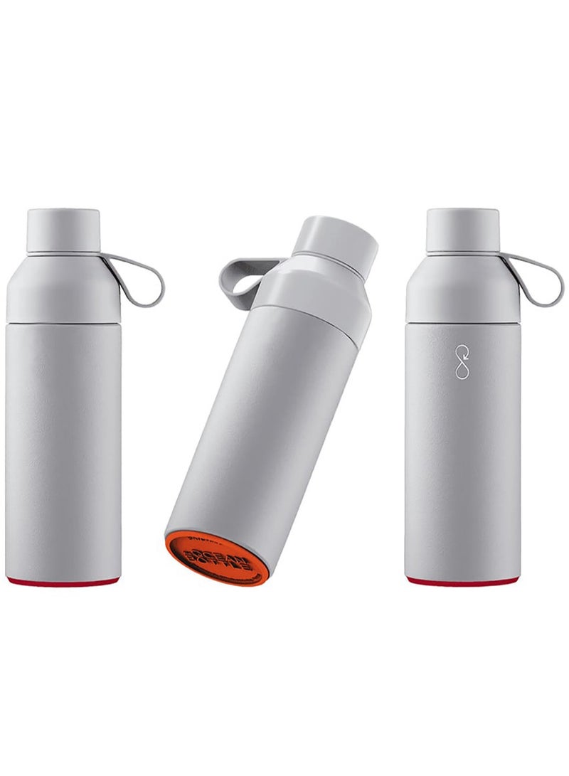 Ocean Bottle Eco-Friendly Stainless Steel Reusable Water Bottle Leakproof BPA Free Dishwasher Safe Double Wall Vacuum Insulated Thermos Flask - Rock Grey - 500 ml - Image 5