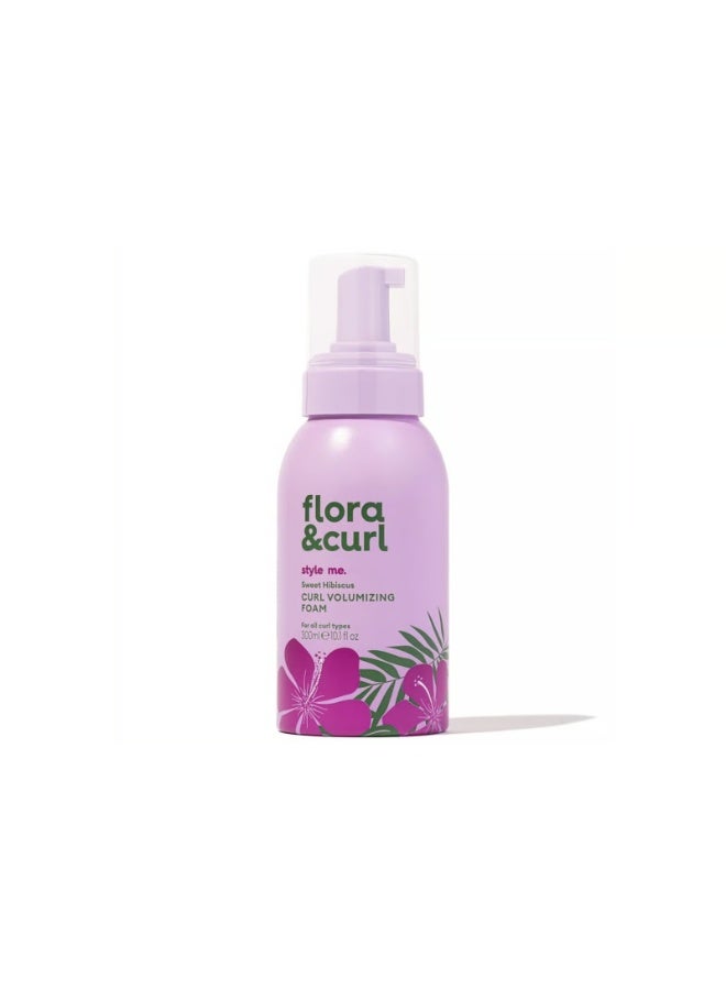 Flora & Curl style me. Sweet Hibiscus Curl Volumizing Foam 300ml - Image 1