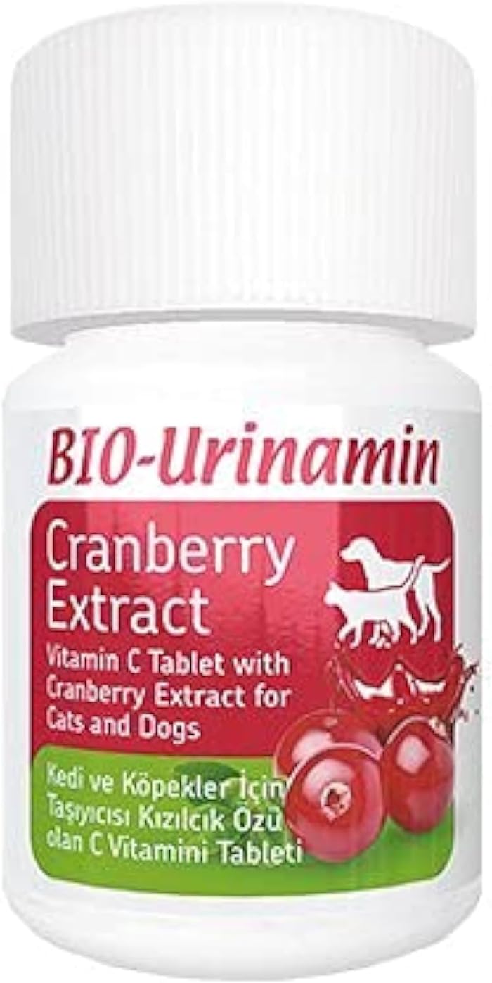 Bio PetActive Cat and Dog Urinary Support Tablets Cranberry Vitamin C - 40 Tablets - Image 1
