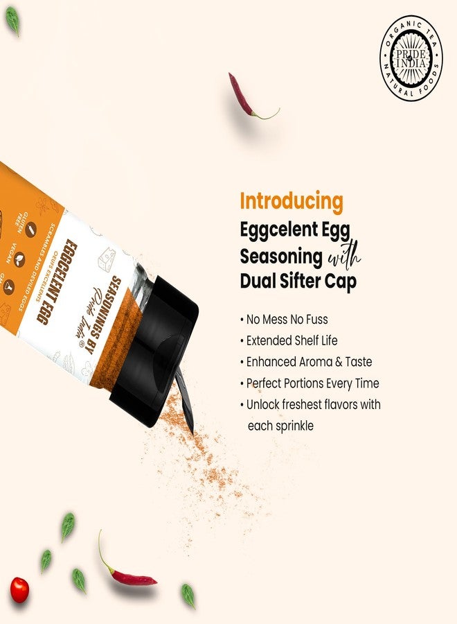 Pride Of India Vegan Egg Seasoning 2.3 oz (65 gm) w/Convenient Dual Sifter Cap Savory Spicy Tangy Aromatic Flavour | For Tofu Scramble Quinches |Non Bio-Engineered Vegan Gluten Free by Pride of India - Image 4