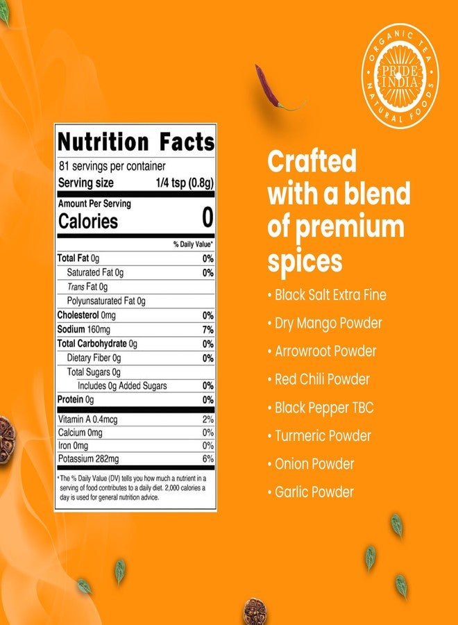 Pride Of India Vegan Egg Seasoning 2.3 oz (65 gm) w/Convenient Dual Sifter Cap Savory Spicy Tangy Aromatic Flavour | For Tofu Scramble Quinches |Non Bio-Engineered Vegan Gluten Free by Pride of India - Image 3