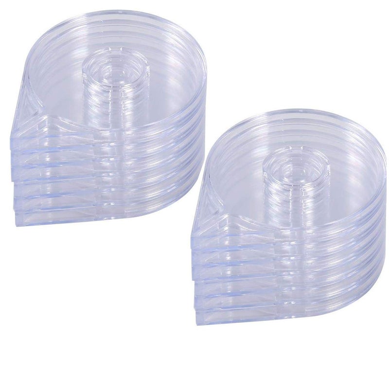 Luzen 12Pcs Empty Nail Art Striping Tape Line Case Tools Sticker Box Holder Nail Art Tape Roller Dispenser for Easy Use DIY Sticker Nail Design Manicure Tool, Clear - Image 1