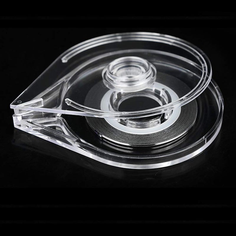 Luzen 12Pcs Empty Nail Art Striping Tape Line Case Tools Sticker Box Holder Nail Art Tape Roller Dispenser for Easy Use DIY Sticker Nail Design Manicure Tool, Clear - Image 4