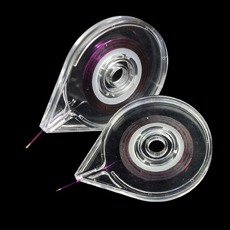 Luzen 12Pcs Empty Nail Art Striping Tape Line Case Tools Sticker Box Holder Nail Art Tape Roller Dispenser for Easy Use DIY Sticker Nail Design Manicure Tool, Clear - Image 3