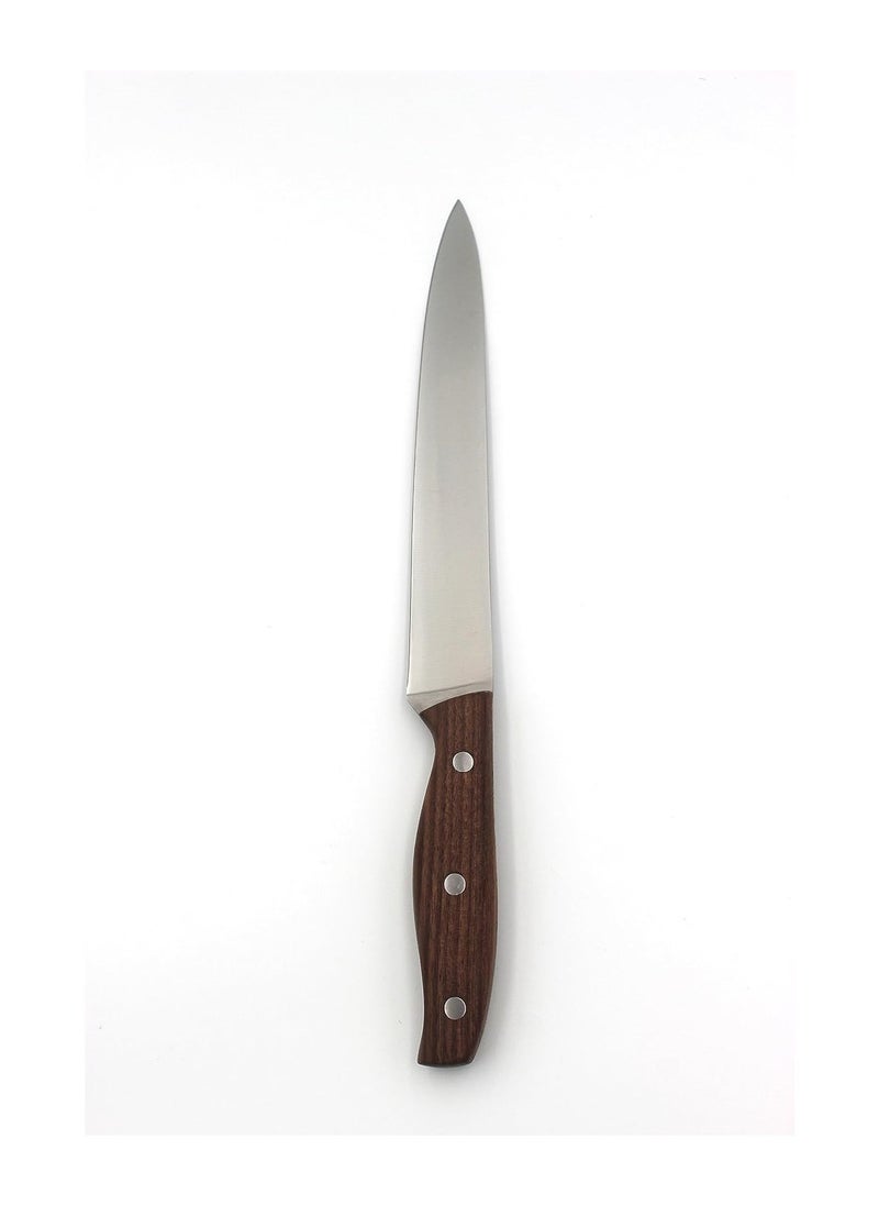 Auroware Auroware 6 Piece Kitchen Knife Set Stainless Steel Sharp 6 Different Utility Knife Chef Knife Wooden non slip Handle Professionals Kitchen tools  - Image 4