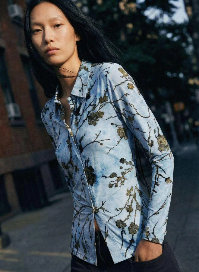 DESIGUAL Flocked Shirt