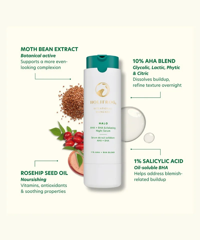 Holifrog Halo AHA+BHA Evening Serum