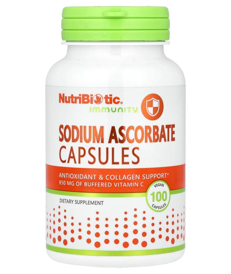 Nutribiotic Immunity Sodium Ascorbate 100 Vegan Capsules