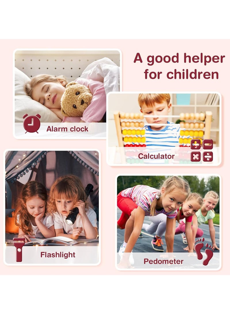 AROAQ Kids Smartphone with Music Game 3.8 Inch Large Touchscreen Mini Pad Toy with MP3 Dual Cameras 16 Game Calculator Pedometer Flashlight Small Phone Present for 4-12 Girls Boys Gifts - Image 5