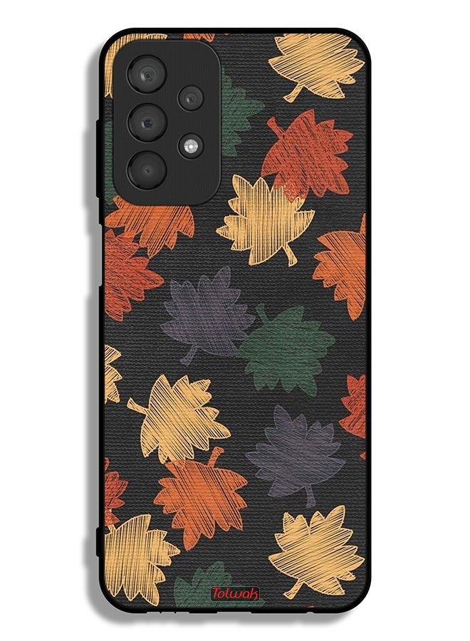 Tolwak Samsung Galaxy A23 4G Protective Case Cover Autumn Leaves Art - Image 1