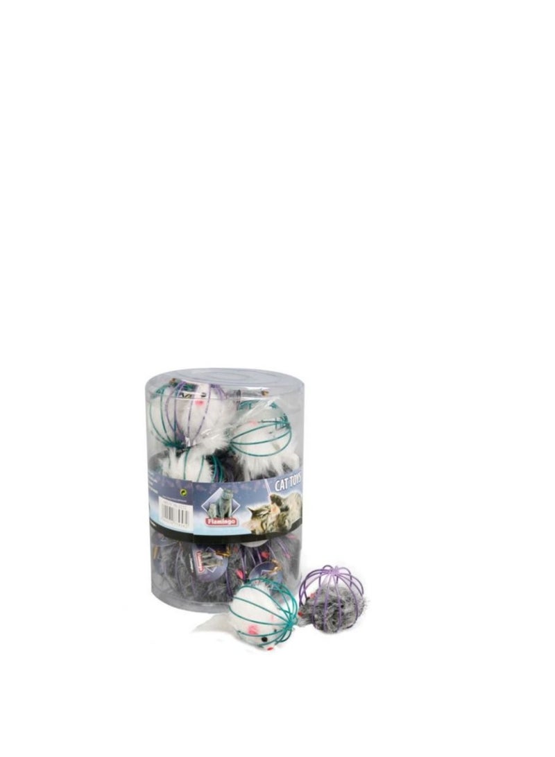 سلك لعبة قطط فلامنغو مع ميكس لون الفأرة (لكل قطعة)