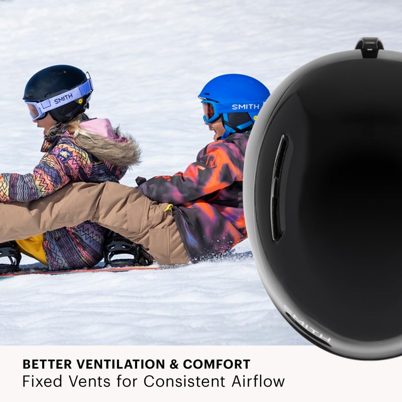 SMITH Glide Jr. Helmet â€“ Youth Snowsports Helmet with MIPS Technology â€“ Lightweight Protection for Kids for Skiing & Snowboarding â€“ Vivid Pink Hearts, Youth Medium - Image 3