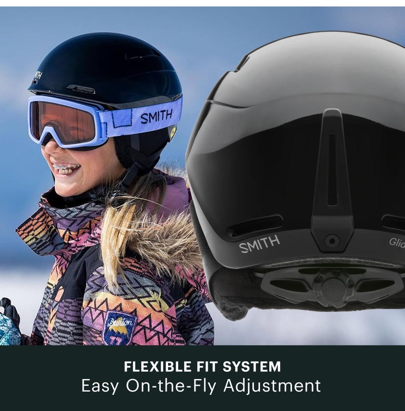 SMITH Glide Jr. Helmet â€“ Youth Snowsports Helmet with MIPS Technology â€“ Lightweight Protection for Kids for Skiing & Snowboarding â€“ Vivid Pink Hearts, Youth Medium - Image 5