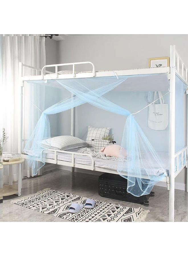 Bluejw DTP9 Wholesale Student Mosquito Net With Bracket Side Door Zipper Bed Net Dustproof Indoor Single Bed Upper And Lower Bunk Dormitory - Image 5